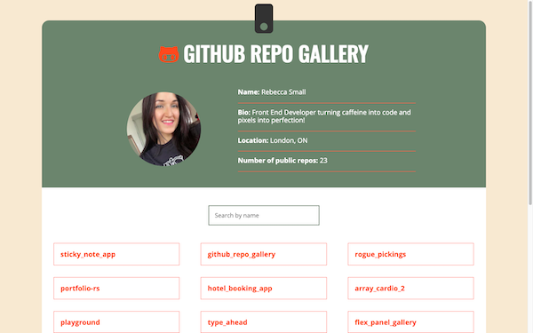 GitHub Repo Gallery